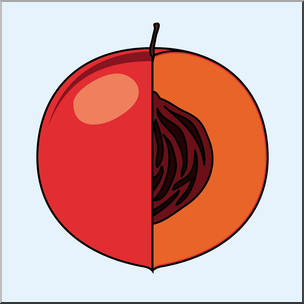 Clip Art: Fruit: Peach Color