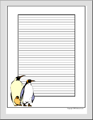 Writing Paper: Penguins (upper elementary) 2