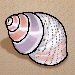 Clip Art: Seashells: Periwinkle Shell Color