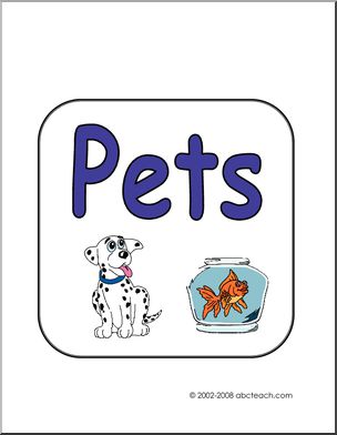Sign: Pets