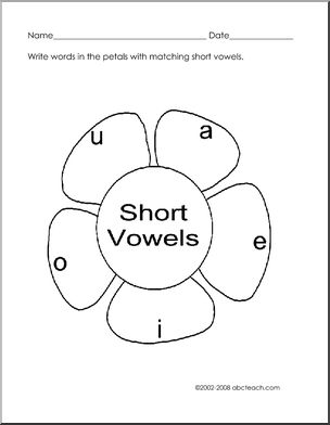 Short Vowels – Flower Theme Phonics