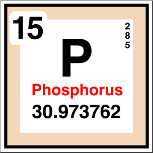 Clip Art: Elements: Phosphorus Color