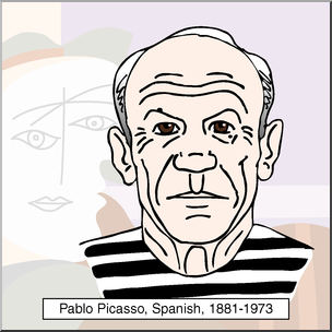 Clip Art: Artists: Pablo Picasso Color