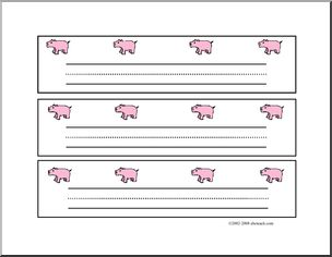 Desktop Name Tags (pigs)