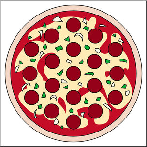 Clip Art: Pizza Color