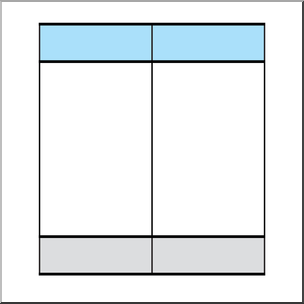 Clip Art: Place Value Chart: Tens 3 Color 1