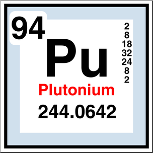 Clip Art: Elements: Plutonium Color