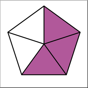 Clip Art: Polygon 05 3/5 Color