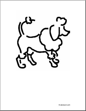 Coloring Page: Poodle