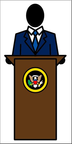 Clip Art: People: President Color