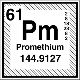 Clip Art: Elements: Promethium B&W