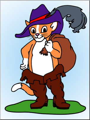 Clip Art: Puss In Boots Color