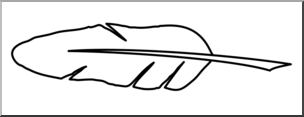 Clip Art: Quill Pen 1 B&W