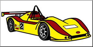 Clip Art: Racing Car 02 Color