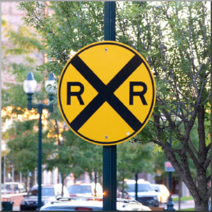 Photo: Railroad Crossing Sign 01b LowRes