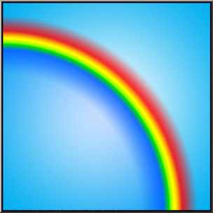 Clip Art: Rainbow 2 Color