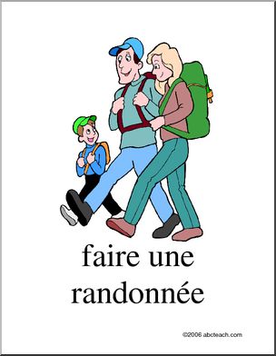 French: Poster, Faire une randonnÃˆe