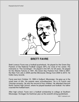 Biography: Brett Favre Football Quarterback (elem)