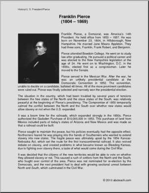 Biography: U. S. President Franklin Pierce (upper elem/middle)