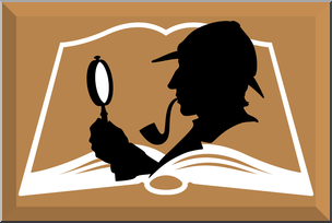 Clip Art: Reading Button: Mystery Color