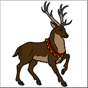 Clip Art: Reindeer 2 Color