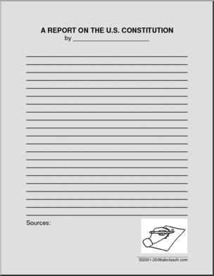 Report Form: U.S. Constitution