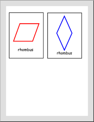 Shape – Rhombus Flashcards