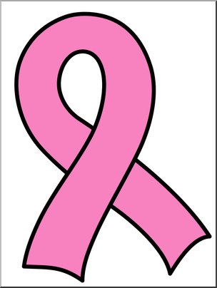 Clip Art: Ribbon 1 Color Pink