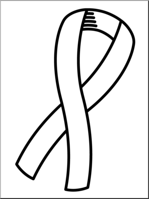 Clip Art: Ribbon 3 B&W