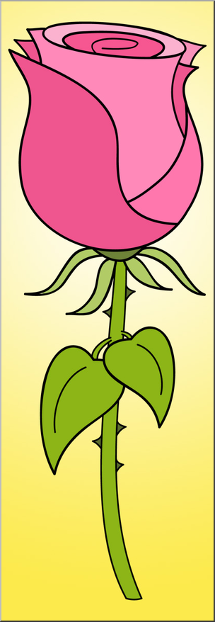 Clip Art: Rose 2 Color 1
