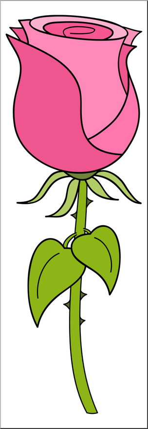 Clip Art: Rose 2 Color 2