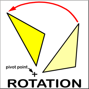Clip Art: Geometry Illustration: Rotation Color