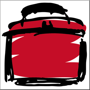 Clip Art: Lunch Box 2 Red