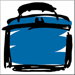 Clip Art: Lunch Box 2 Blue