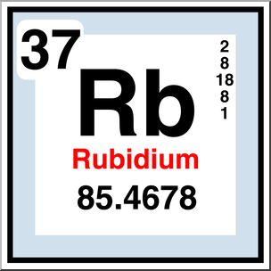 Clip Art: Elements: Rubidium Color