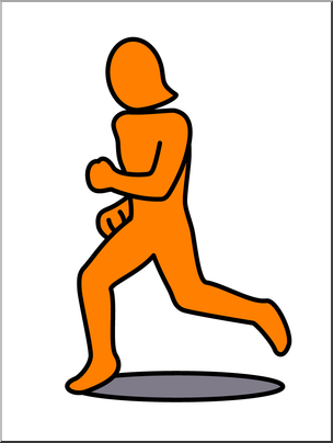 Clip Art: Simple Exercise: Running Color