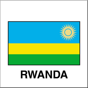 Clip Art: Flags: Rwanda Color