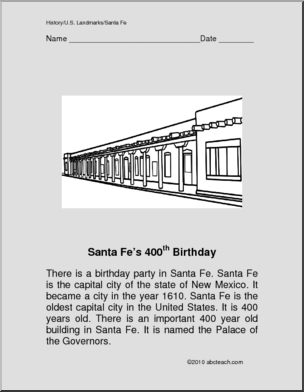 Comprehension: Santa Fe Birthday Party (k-1)