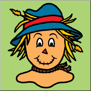Clip Art: Scarecrow 3 Color