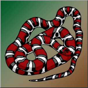 Clip Art: Scarlet Snake Color