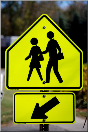 Photo: School Crosswalk Sign 01 HiRes