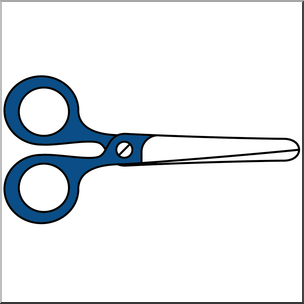 Clip Art: Scissors 1 Closed Color