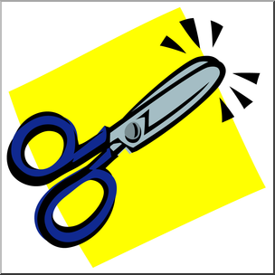 Clip Art: Scissors 2 Closed Color