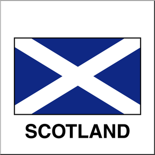 Clip Art: Flags: Scotland Color