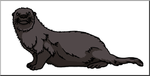 Clip Art: Sea Otter Color 2