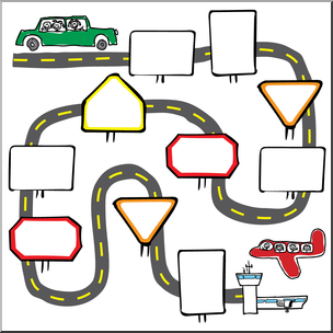 Clip Art: Sequence Pathway 02 Color