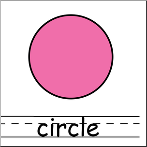 Clip Art: Shapes: Circle Color Labeled