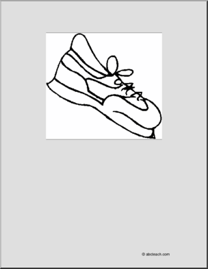Coloring Page: Gym Shoe