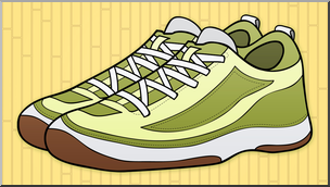 Clip Art: Racquetball Shoes Color 1