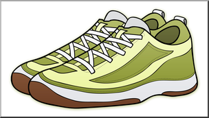 Clip Art: Racquetball Shoes Color 2